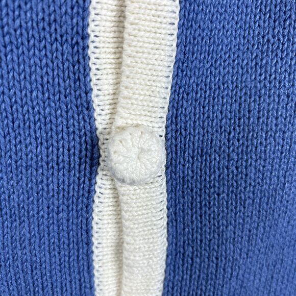 Blue‎ Winter Novelty Vest XL Ice Skates Snowflakes Embroidered Patches Festive - Picture 7 of 10